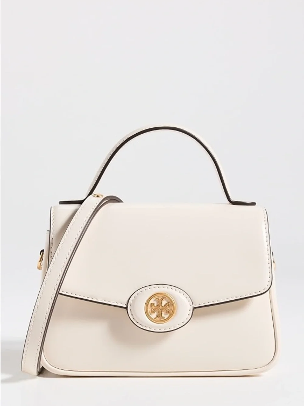 Tory Burch Small Robinson Spazzolato Top Handle Bag